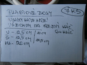 Boxy plastové uzamykatelné 7 ks celek za 400 kč - 10