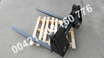 Paletovací vidle EURO, smykáč, bobek CAT, JCB, Bobcat, GEHL - 10