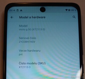 Prodám Motorola Moto G 5G 6GB/128GB, Stav A - 10