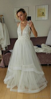 Krásné nové princeznovské svatební šaty -m/l - 10