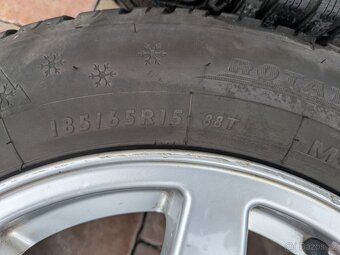 4x alu disky 6½Jx15 H2 ET35 + zimní pneu – Škoda, VW, Seat - 10