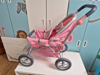 Kočárek na dvě panenky baby Born - 10