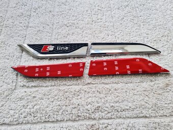 Bočné krídelká nálepky na blatník pre AUDI S-Line - 10