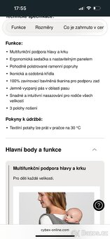 Nosítko Cybex YEMA TIE, Deep Black - 10