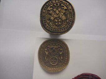 Staré knížecí cechovní pečetidlo typář cech mlynářů Krnov - 10