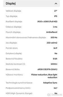 Monitor MSI Pro MP273A 27” - 10