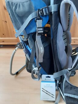 Krosna,nosítko Deuter Comfort II,stříška,pláštěnka,stupačky - 10