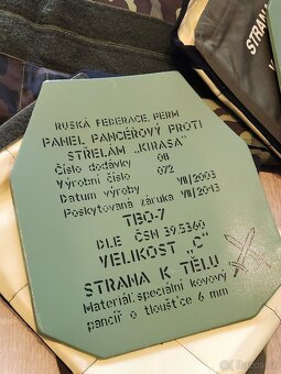 balistická neprůstřelná vesta vojenská balistické taktická - 10