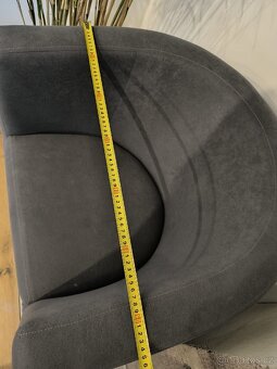 Klubové křeslo - šedé - 10