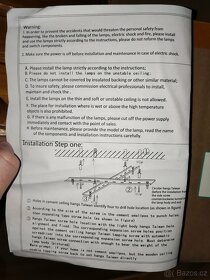 Nástěnné moderní LED světlo, teplá bílá - 10