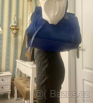 Kabelka Celine Electric Royal Blue Suede Phantom  Bag - 10