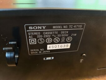 SONY TC-K711S Tape Deck/HX PRO/Dolby NR B-C-S/3HEAD,čti popi - 10