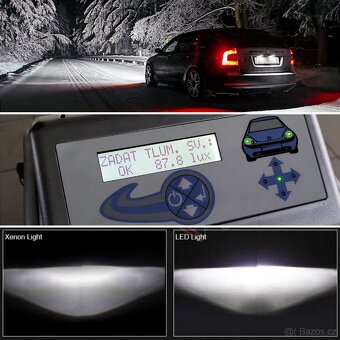 Nové LED žárovky D1S/D2S/D3S 6000K + LED T10 zdarma - 10