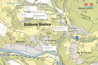 Prodej pozemku k bydlení, 1721 m², Stříbrná Skalice - 10