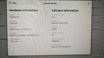 PC Rack 1U, i3 6100 3,7GHz, RAM 12GB, SSD 256GB, 8xLAN - 10