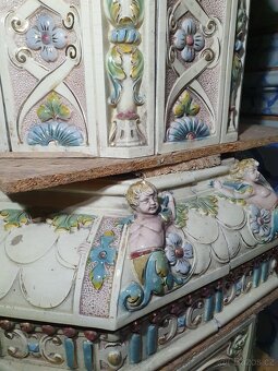 Kachlová kamna, starozitná - 10