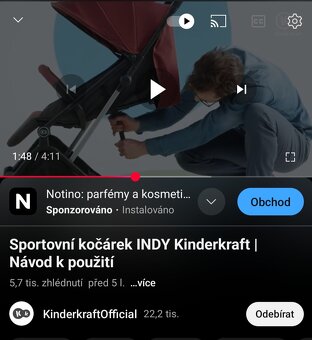 KINDERKRAFT Kočárek sportovní Indy - 10
