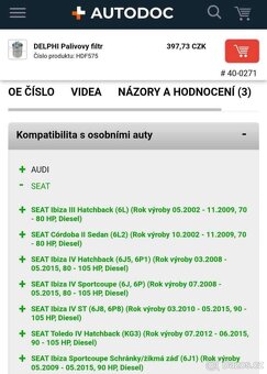 Sada filtru Škoda, VW, seat - 10