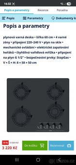 Plynový sporák Mora - 10