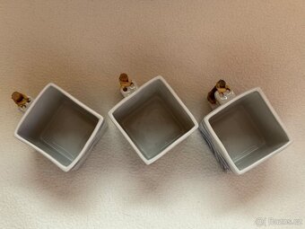 Stará čínská čajová souprava- modrobílé barvy. - 10