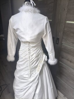 Tradiční svatební šaty 38/40/42 - 10