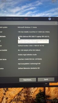 Prodám Herní notebook Asus Tuf gaming velký displej 17 palců - 10