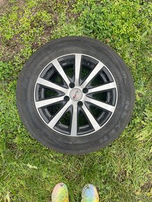 ALU kola R15 Platin P69 + letní pneu + TPMS senzory - 10