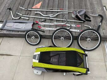 Thule Chariot Cougar + cykloset + skiset + miminkovník - 10