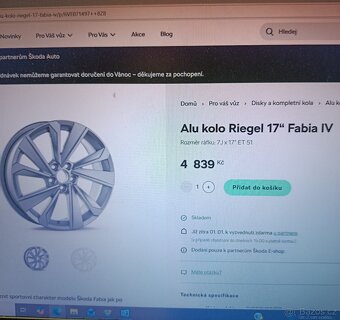 Alu zanovni 17" 5x100 Fabia - 10