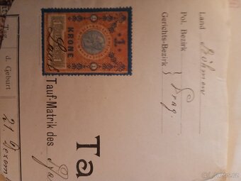 Různé dokumenty, známky, pohlednice. - 10