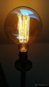 Figurální lampa, starožitná lampička - 10