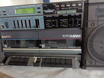 Sanyo MW255L, radiomagnetofon retro 2 kazeťák - 10