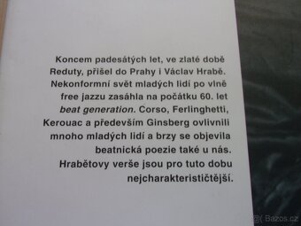 V. Hrabě - BLUES PRO BLÁZNIVOU HOLKU A JINÉ BÁSNĚ - 10