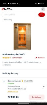 Infra sauna Marimex popular 3000l - 10