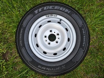 Kompletní letní ZÁTĚŽOVÁ ocelová kola - 215/70 R15 C - 5x118 - 10