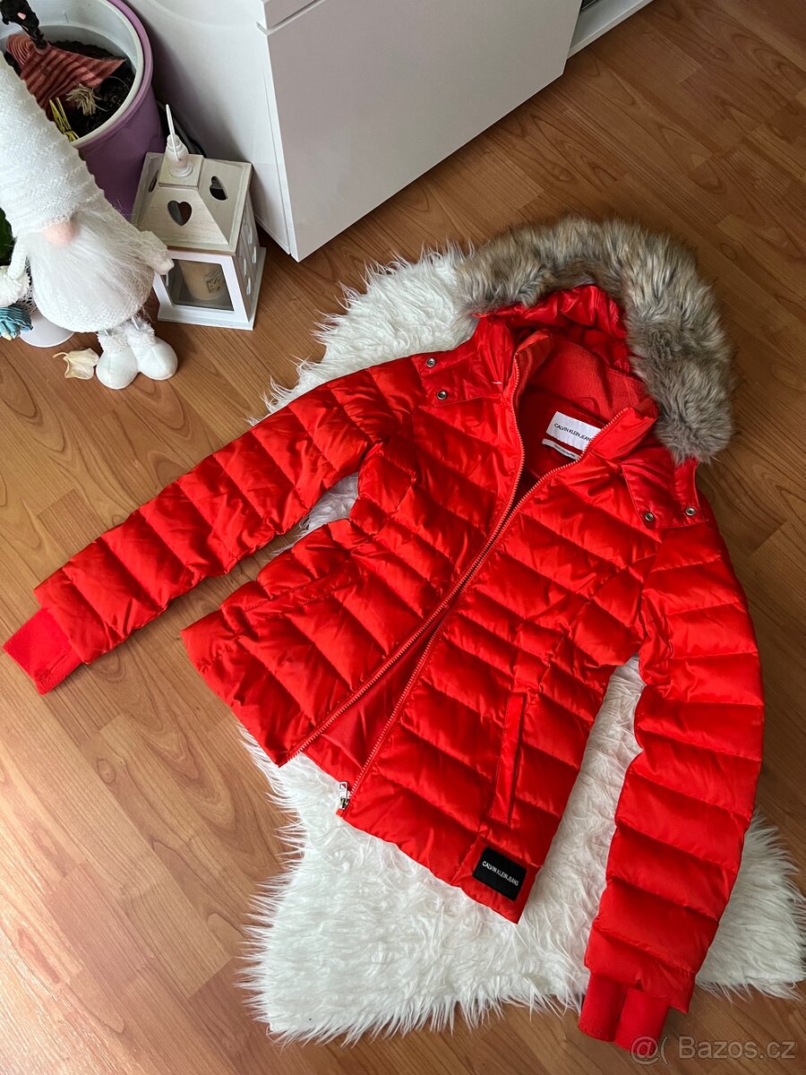 CALVIN KLEIN NOVÁ ZIMNÍ BUNDA VEL.M - 11