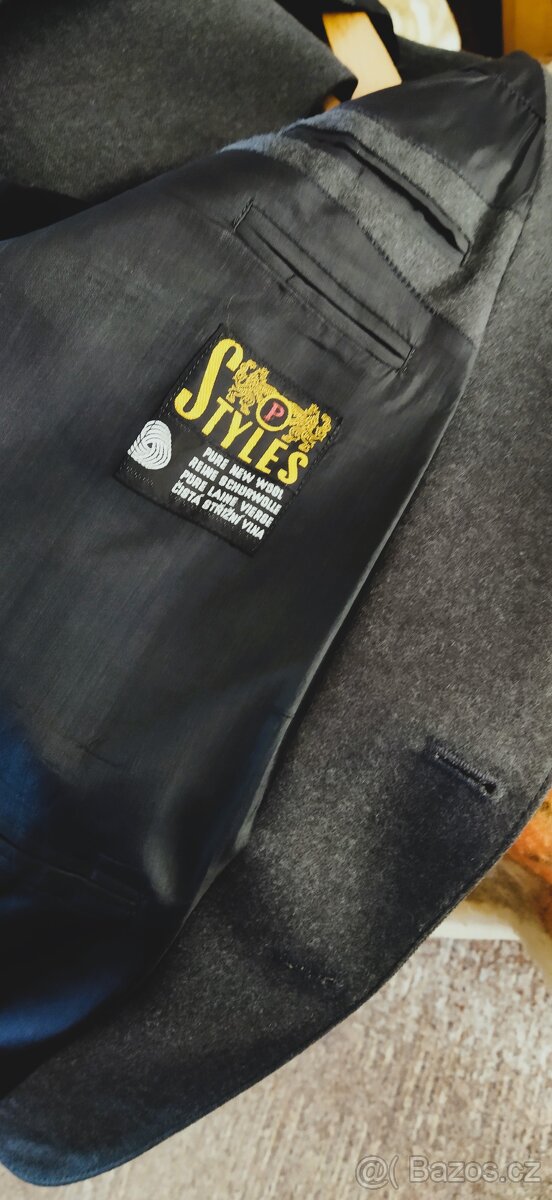 Pánský oblek tmavě šedý OP Prostějov - 11