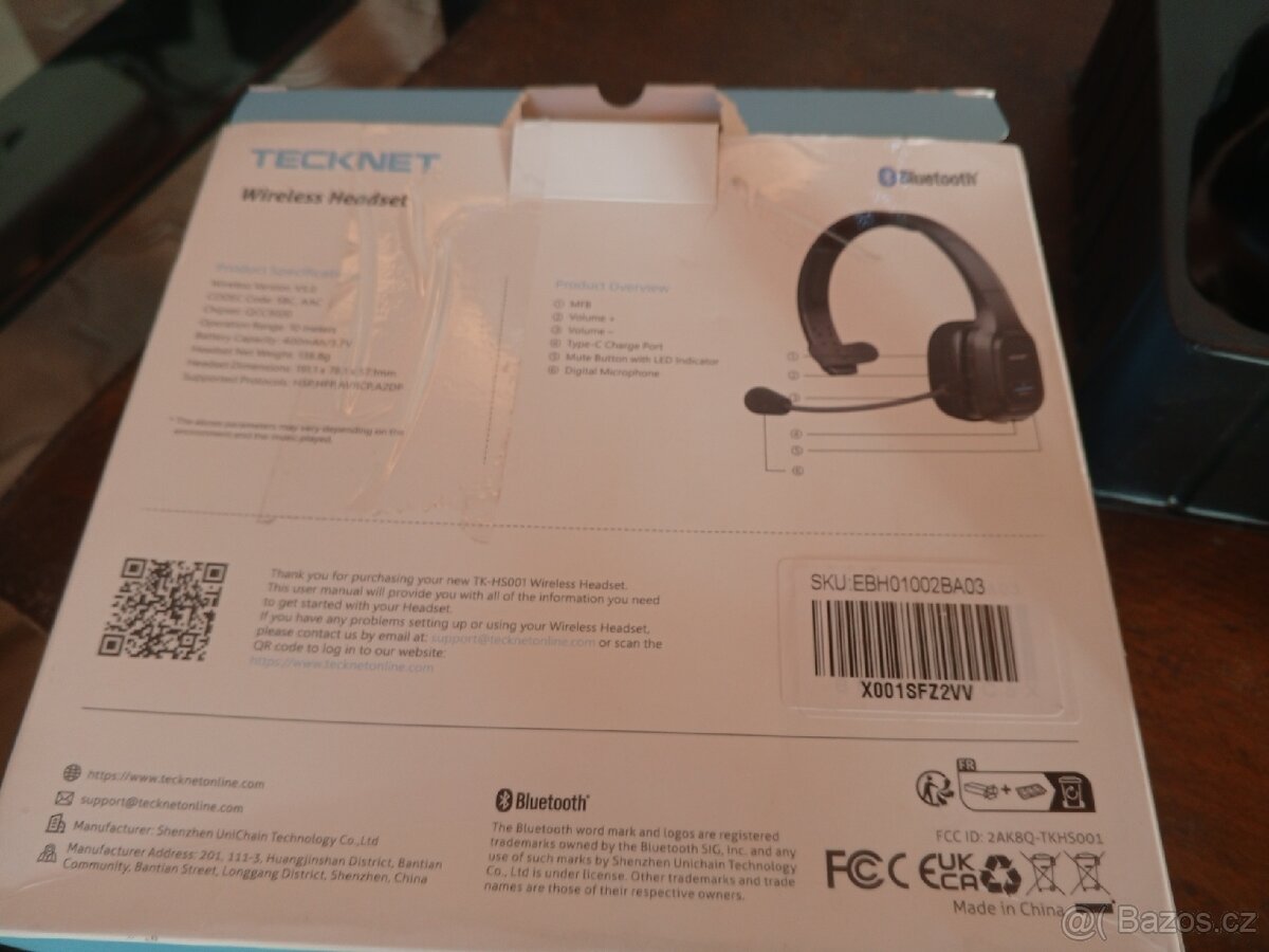 Bluetooth headset s mikrofonem. - 11