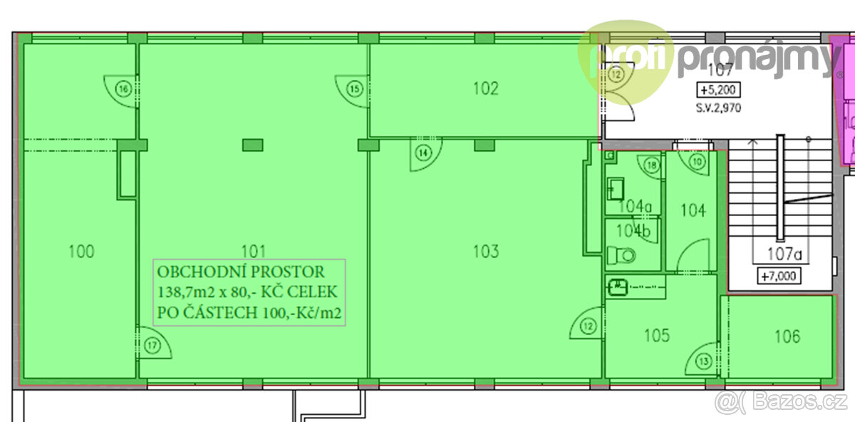 Pronájem obchodního prostoru 139 m² - 11