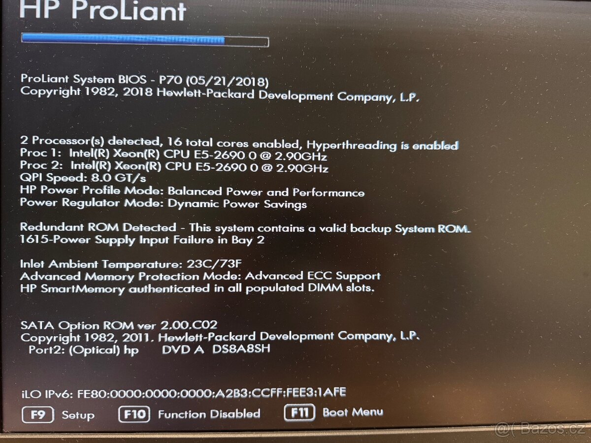 Server HP ProLiant DL380p Gen8 (2x Xeon, 160 GB RAM, 10GbE) - 11