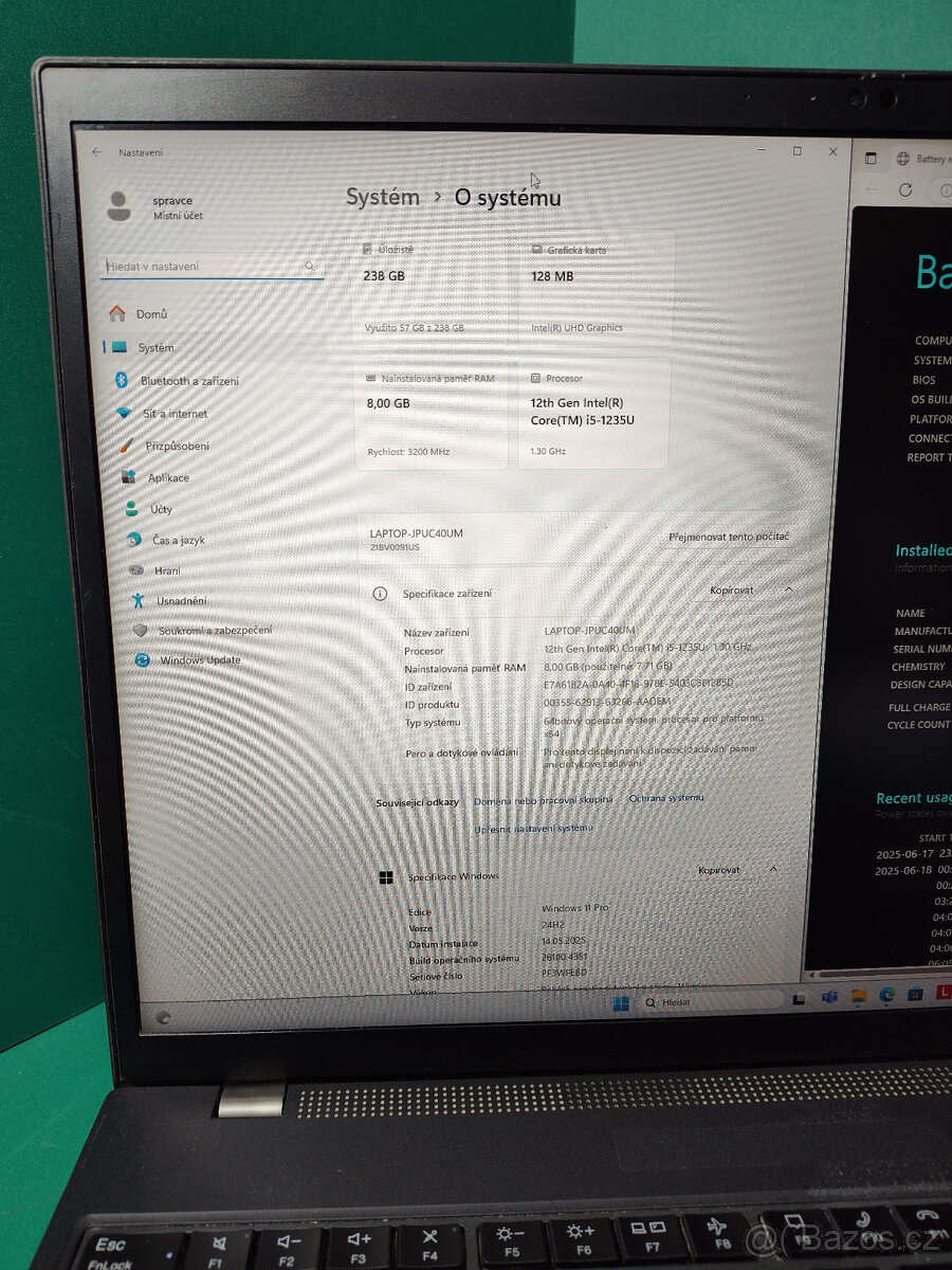 Lenovo Thinkpad t16 g1 i5-1250p 32/512GB√FHD√1r.z.√DPH - 11