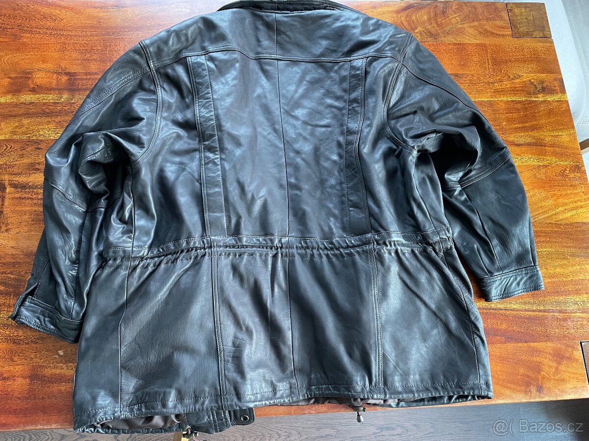 SLEVA PÁNSKÁ BUNDA/KABÁT, PRAVÁ KŮŽE VEL. 58 ZN. GASKO - 11