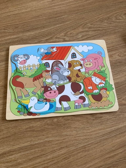 Dětské hračky, puzzle, dřevěné, stavebnice, vláček - 11