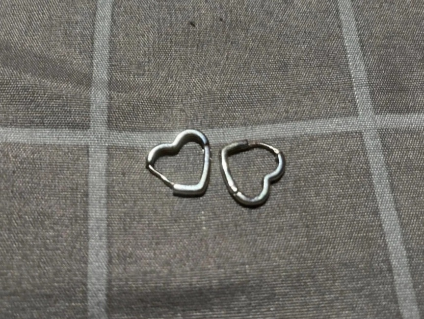 Nové dámské stříbrné náušnice 925 srdce srdíčka ocel - 11