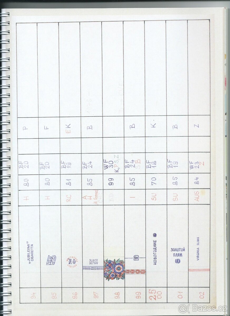 Katalog starých cigaret (156 stran) 2ks - 11