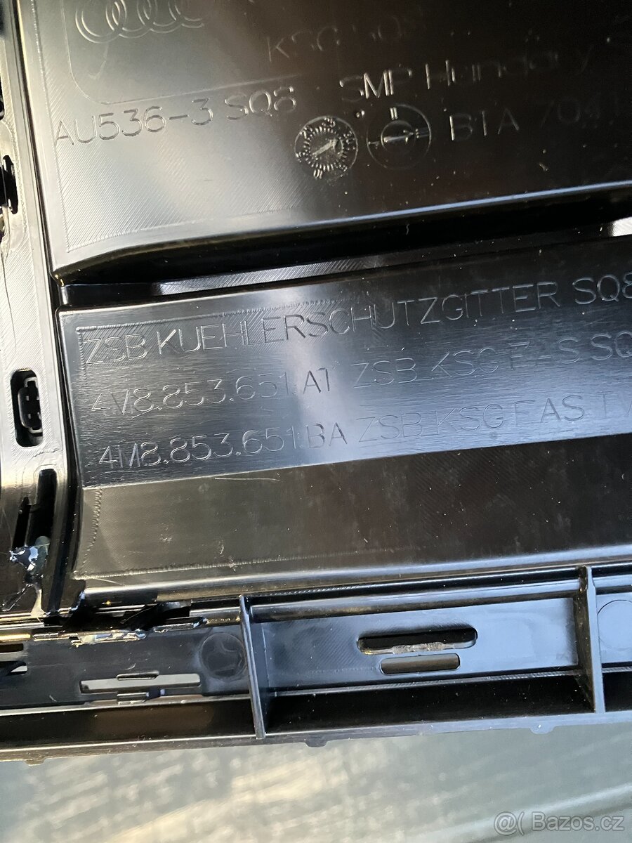 maska mrizka grill audi q8 19- cerna sq8 - 11