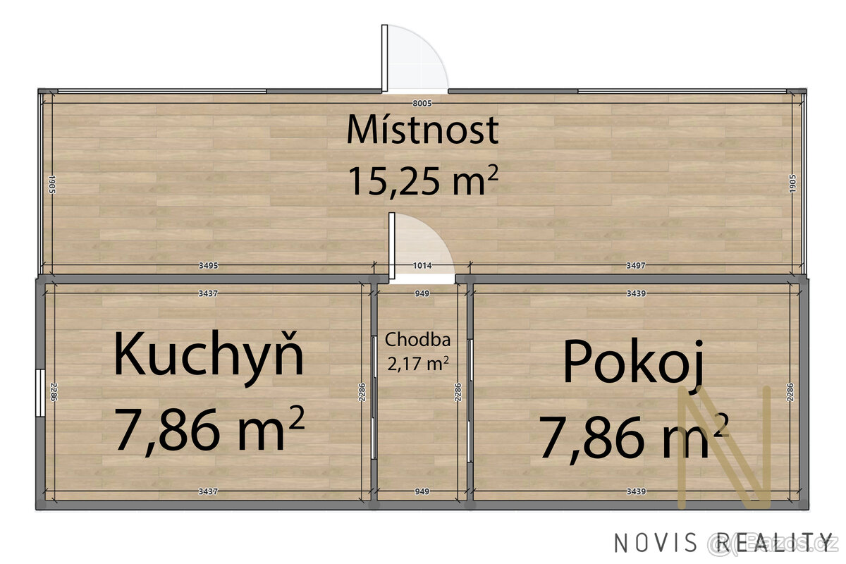 Prodej, chata 33 m², pozemek 617 m², Pňovany - Rájov - 11