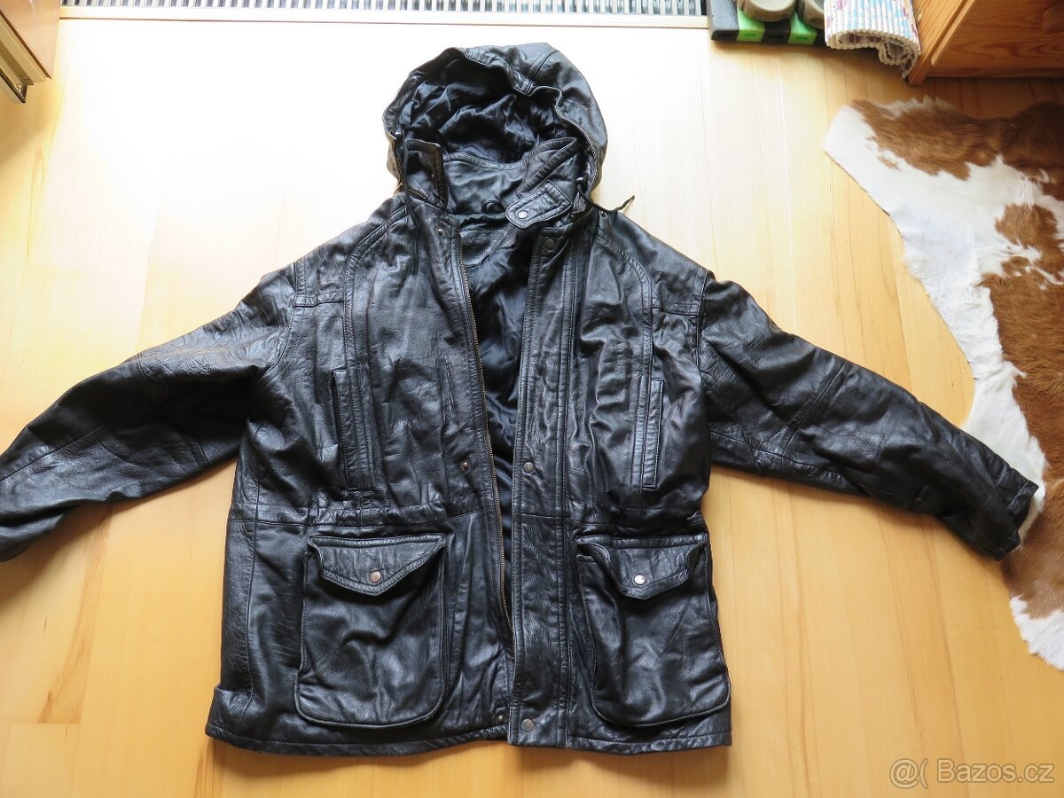 parker kožený American Armor vel XXL-obnošený-trhlý viz foto - 11