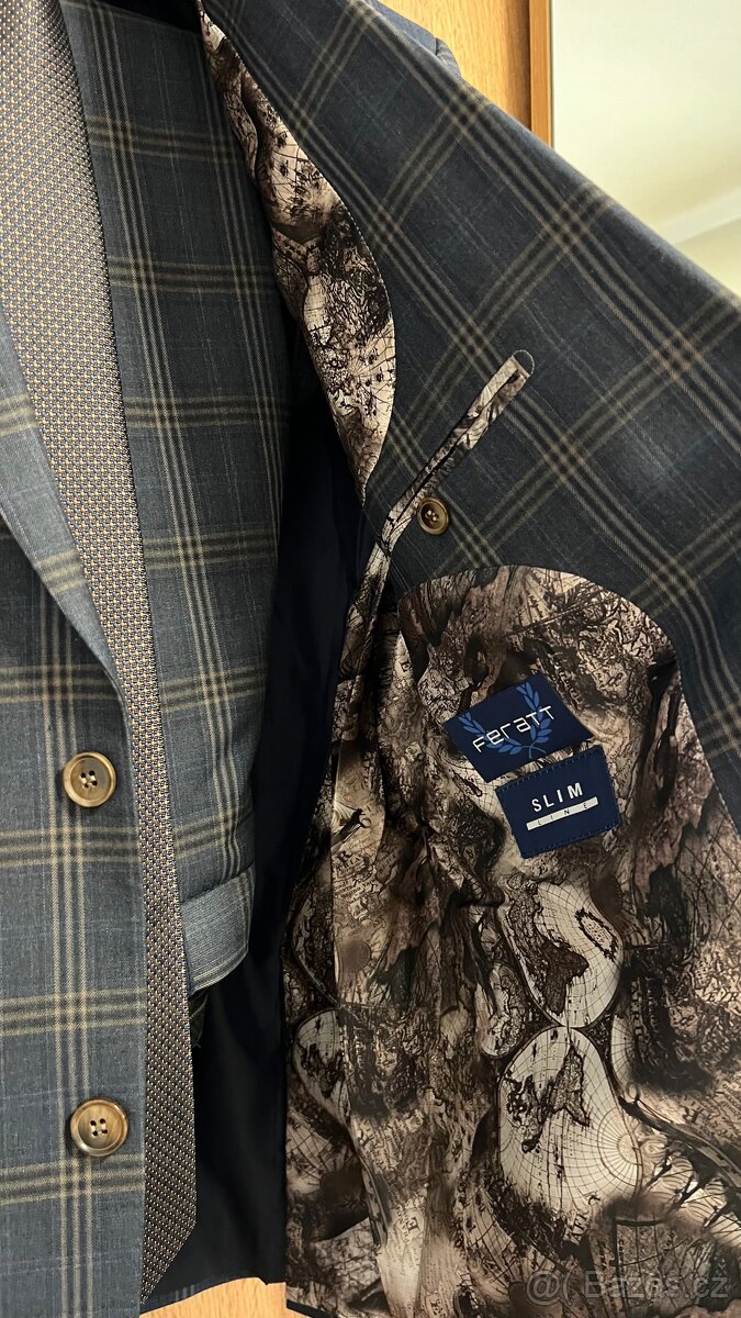 Prodám nový pánský oblek značky FERATT - 11