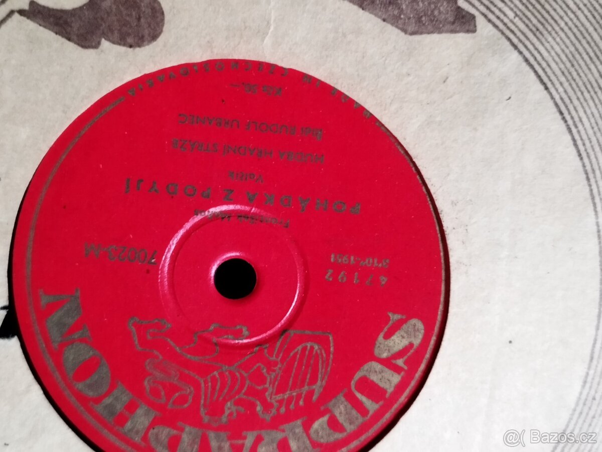Gramofonové desky z 50. Let. Šelakové, nepoškrabané - 11